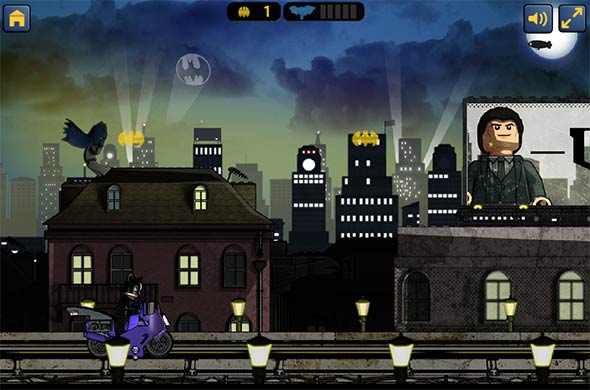 Batman on roof tops