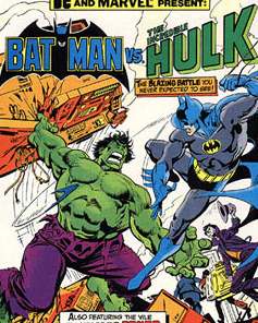 Batman vs Hulk - Marvel and DC comic cover
