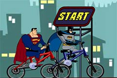 Batman vs Superman BMX Race