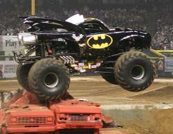 batman truck in live show action