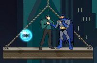 Rooftop Batman fight scene