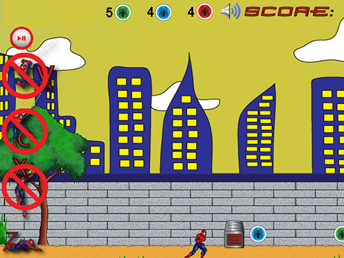 Spiderman Running Challenge Spiderman Running Challenge