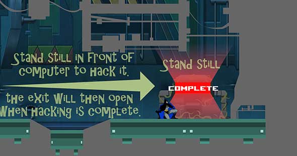 Batman Forgotten City:hacking computer on stage 1 image of Batman Forgotten City computer on stage 1