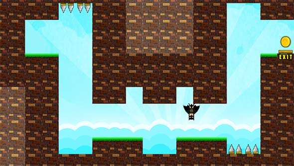 Batman Gravity Adventure - little flash game where you need to make the gravity work for you