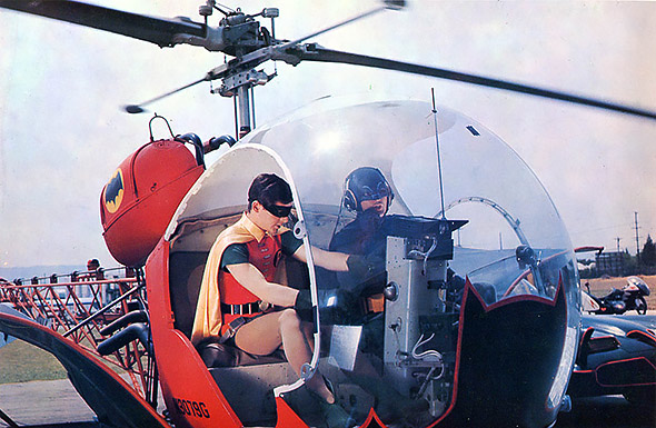 Batman and Robin about to take off (1966) image of Batman and Robin about to take off