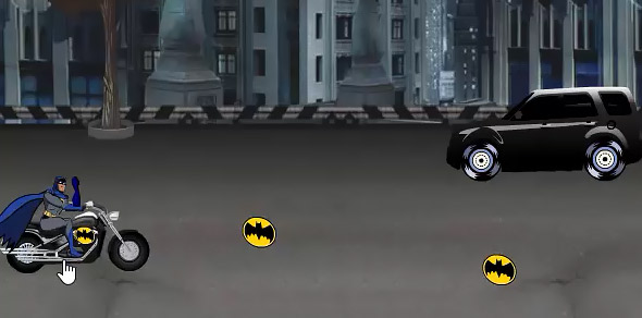 Batman Street War: black car is your first enemy image of Batman Street War: black car enemy