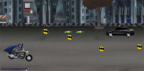 Batman Street War: Be prepared as some cars will be shooting back at you image of Batman Street War: car shooting back at you