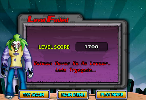 Batman Gotham Race Level Failed Batman Gotham Race Level Failed