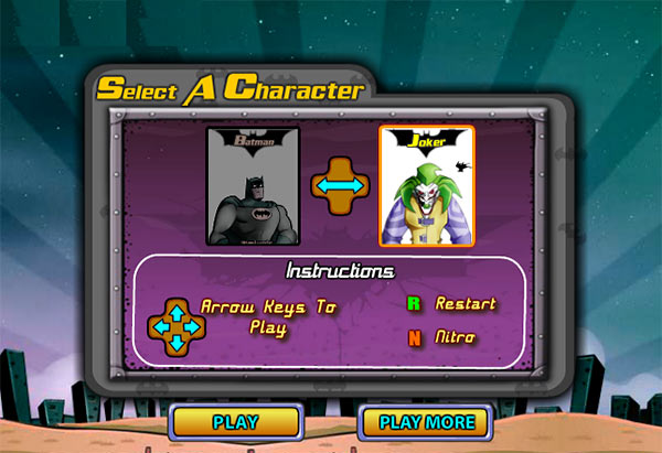 Batman Gotham Race Character Selection Batman Gotham Race Character Selection