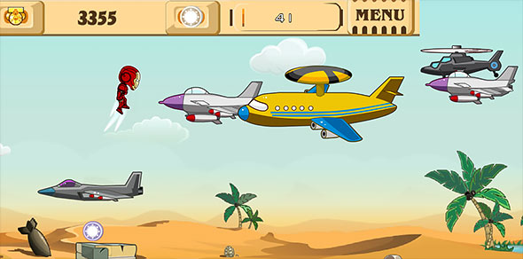 Iron Man: Go Go Go game gamplay screenshot image of Iron Man Go Go Go game gameplay screenshot