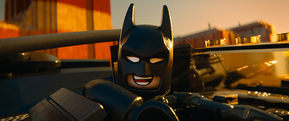 The Lego Movie Batman flying